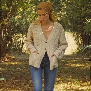 NWT Anthropologie Cable Knit Cardigan